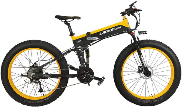 Bicicletta elettrica Mountain Bike pieghevole LANKELEISI T750P